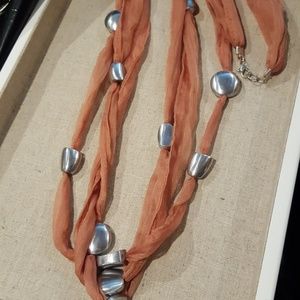 Unique, soft, long necklace